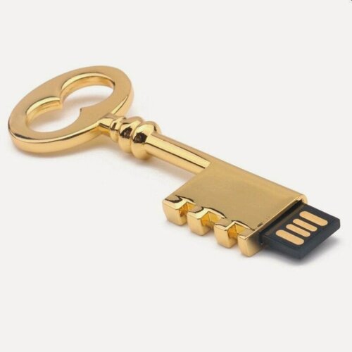 Изображение товара Подарочный USB-флеш-накопитель золотой ключик оригинальная флешка 64GB
