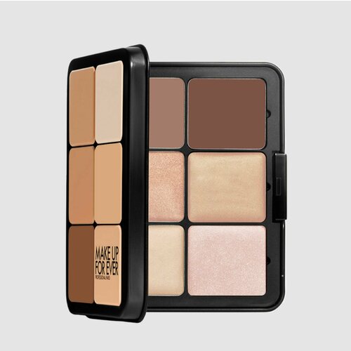фото Make up for ever кремовая палетка для контуринга и хайлайтера hd skin sculpting palette