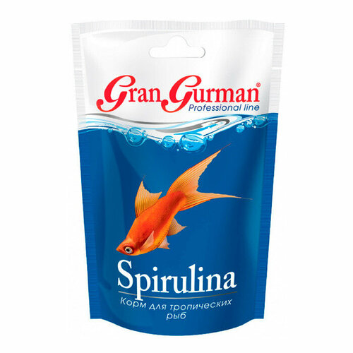 Корм для рыб, зоомир Gran Gurman Spirulina - для тропических рыб 30гр,(10шт)