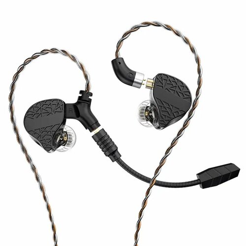 Наушники для игр и кино TRN Mars - DDBAВибро драйвер набор аксессуаров - черные 7982₽