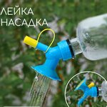 Лейка- рассеиватель насадка на бутылку для полива рассады и комнатных цветов - изображение