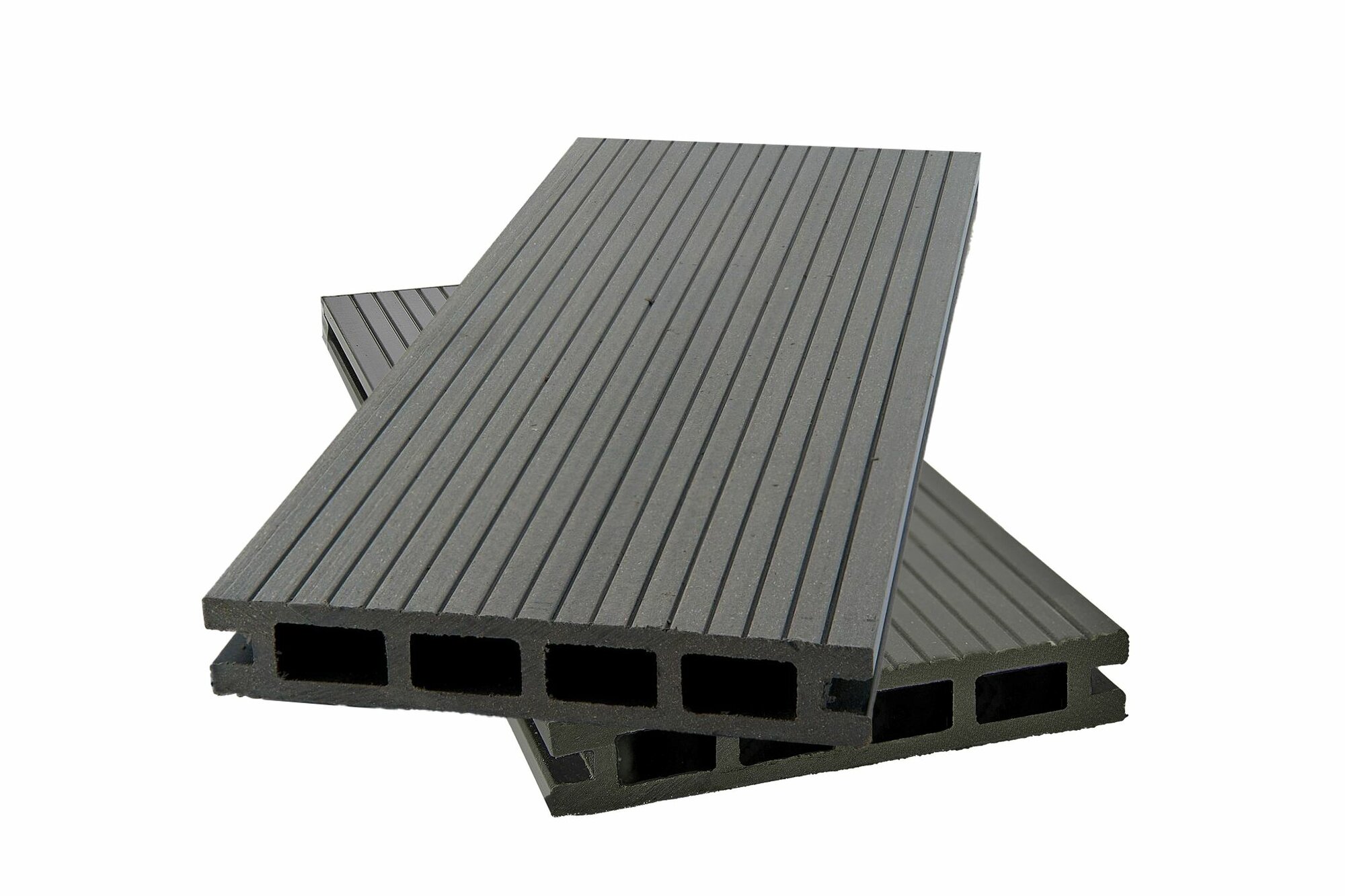 фото Террасная доска из ДПК "Вельвет брашированный" , Цвет: серый, 24*140*1000мм.