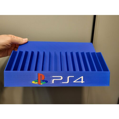 Подставка для игр 3DPechat', пластик, синий, для PS4/PS5 голубой