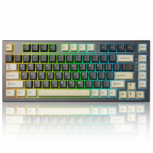 Игровая механическая клавиатура YUNZII RT80 Black Black Gateron White Hall 10012₽