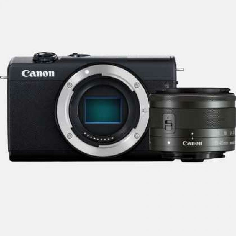 Фотоаппарат CANON EOS M200 kit ( 15-45 IS STM), черный [3699c010] - фото №11