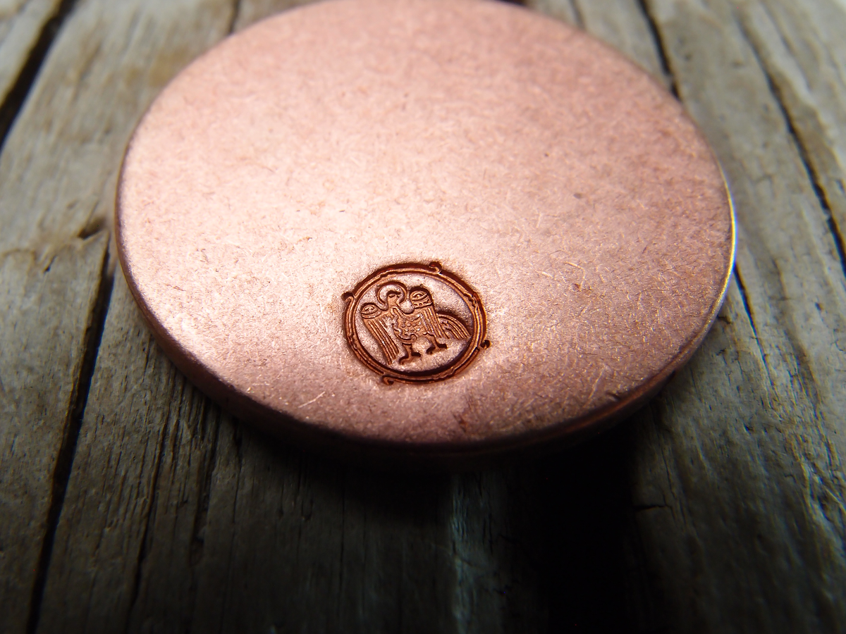 Пятак медный D 25 мм. Толщина 2 мм — фото 1