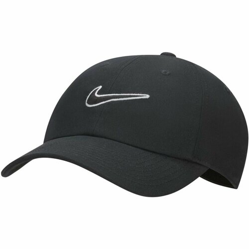 фото Бейсболка nike club unstructured swoosh cap для мужчин, размер m/l, черный