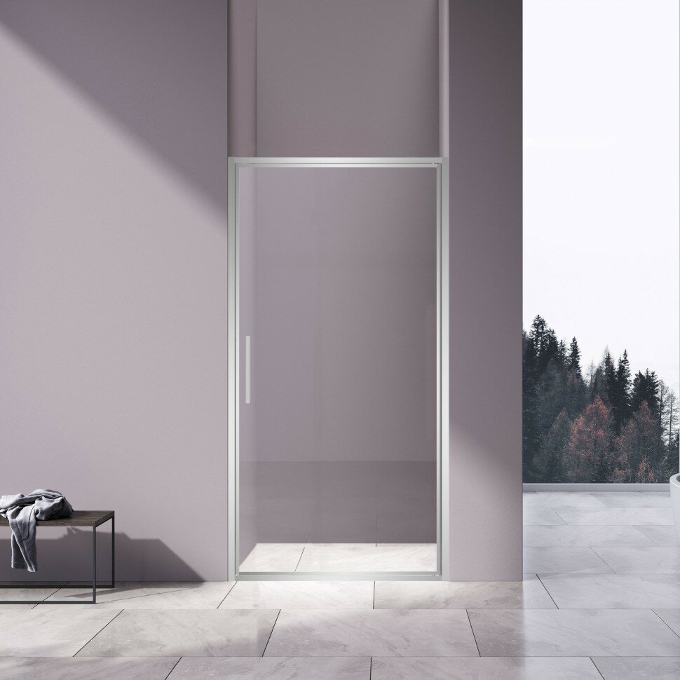 Душевая Дверь Slim 8mm Vdp-4sl100cl Хром Стекло Прозрачное