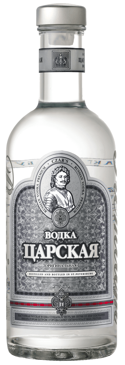 Водка Царская Оригинальная 0.5 л. Россия