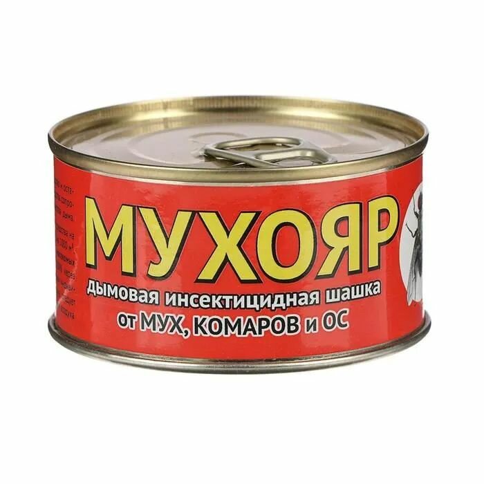 Дымовая шашка мухояр 100 гр от мух комаров и ос