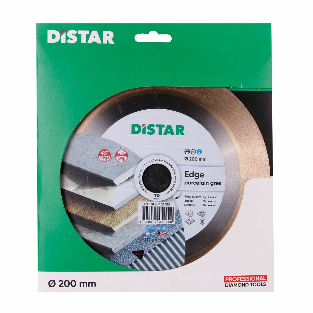 Диск алмазный DISTAR 1A1R EDGE 200х14x25х254