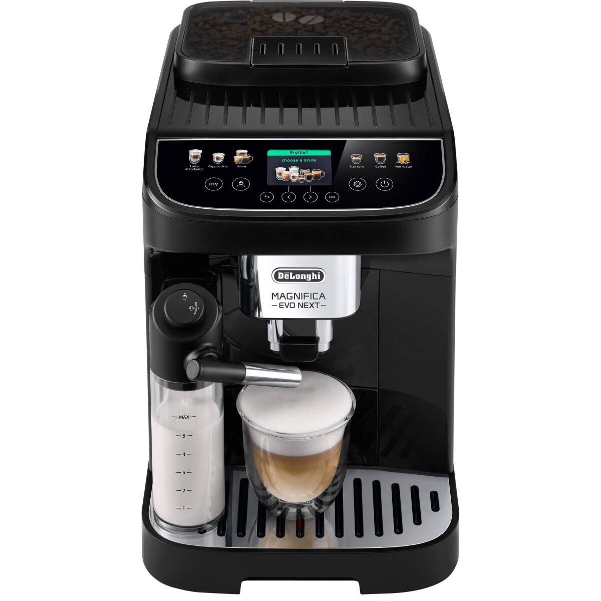 Кофемашина DeLonghi "Magnifica Evo Next" ECAM310.60B сенсорное управление черный цвет