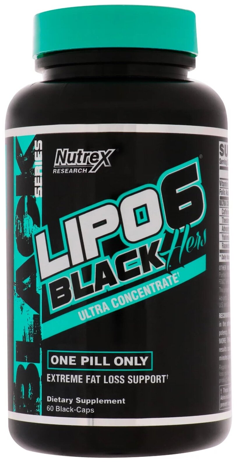 Жиросжигатель для женщин Липо 6, похудения Nutrex Lipo-6 Black Hers Ultra Concentrate капсулы 60 шт