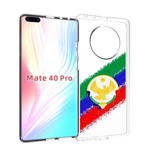 Чехол MyPads герб флаг Дагестана для Huawei Mate 40 Pro (NOH-NX9) задняя-панель-накладка-бампер