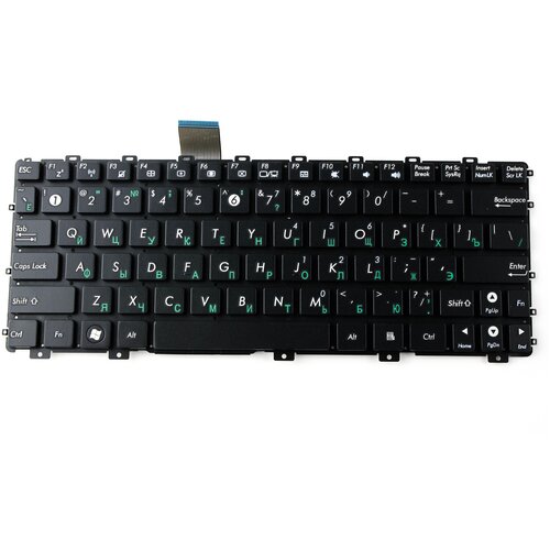 Клавиатура для Asus Eee PC 1015 1011 Горизонтальный Enter Черная pn EJ1 AEEJ1700210 V103646GS1 1165₽