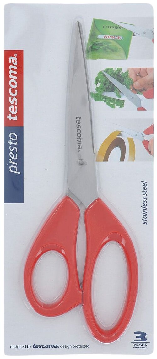 Tescoma ножницы PRESTO 22 см красный
