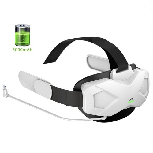 Крепление для VR Oculus Quest 2 c Power Bank 5000мАч (доп. батарея-аккумулятор) крепление на голову halo strap для oculus quest 2