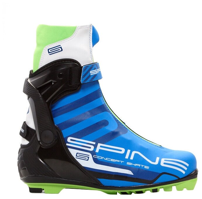 Лыжные ботинки Spine Concept Skate Pro 297 NNN (синий/черный/салатовый) 2020-2021 42 EU