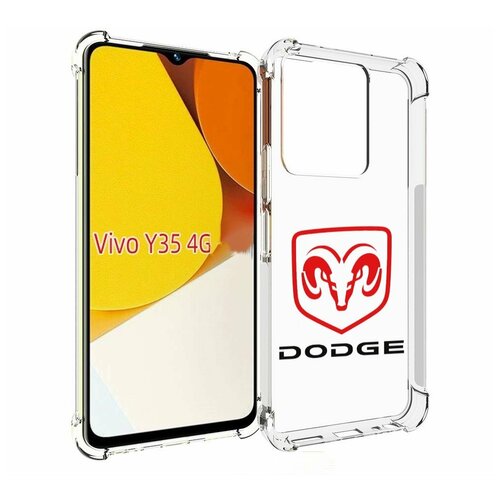 Чехол MyPads dodge-2 мужской для Vivo Y35 4G 2022 / Vivo Y22 задняя-панель-накладка-бампер