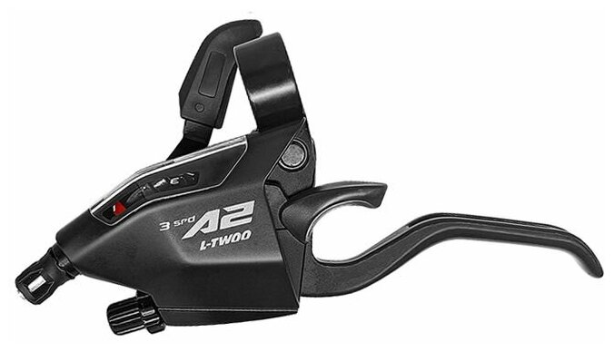 фото Комборучка (манетка+тормоз) L-TWOO TX4007 3 скорости, трос 1850мм сталь, без индикатора