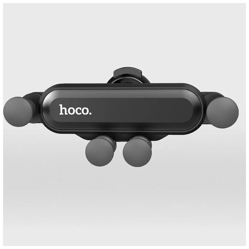 Автомобильный держатель Hoco CA51 Air Outlet Gravity In-Car Holder Black - фото №2