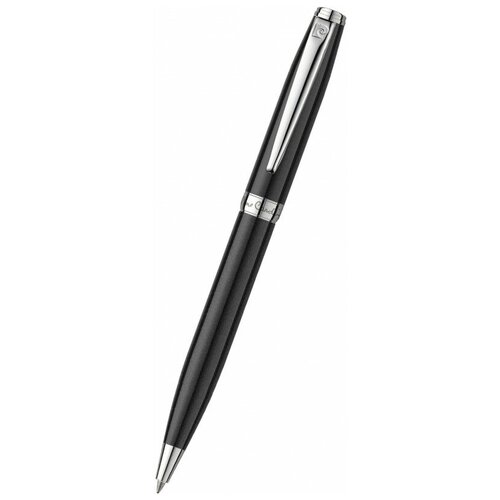 Ручка шариковая Pierre Cardin LEO 750. Цвет - черный. Упаковка Е-2.