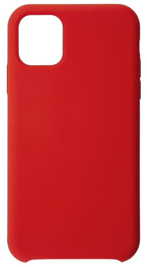 Накладка на iPhone 11 Pro (5.8"), with 3 sides/Силиконовый чехол/Бампер на Айфон 11 Про (5.8")/Защита от царапин для Apple с микрофиброй, красный