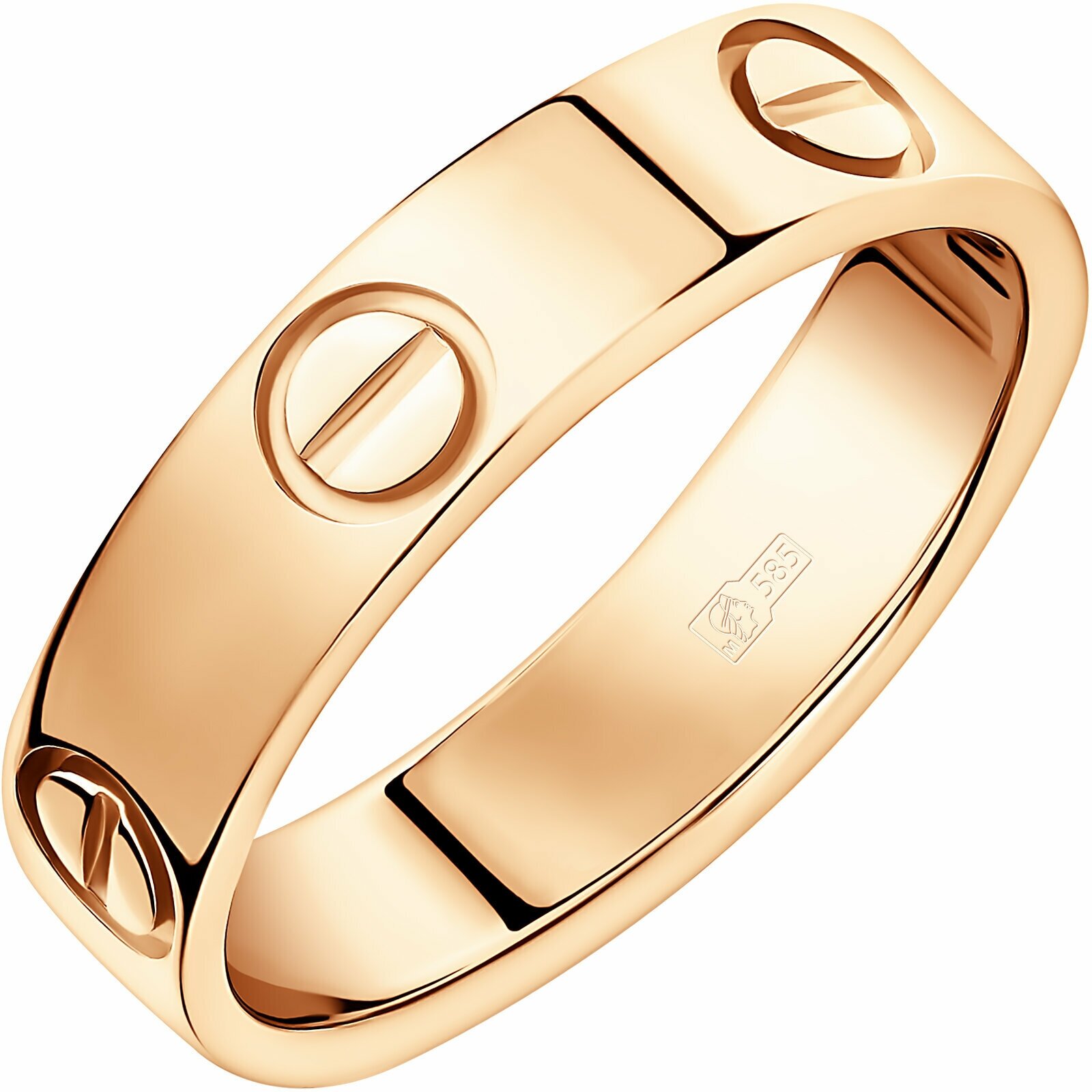 Кольцо обручальное ОРИЕНТАЛЬ, желтое золото, 585 проба