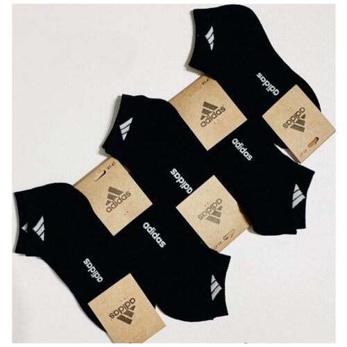 фото Комплект мужских черных спортивных носков адидас, 5 пар / носки мужские черные адидас 5 шт. / мужские носки адидас для занятий спортом, 5 пар. mega outlet