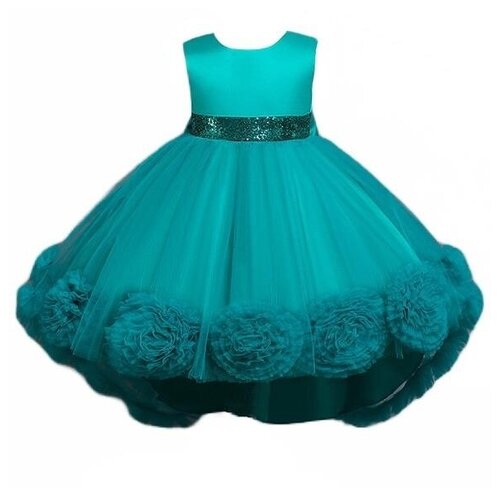 Платье, размер 110, зеленый