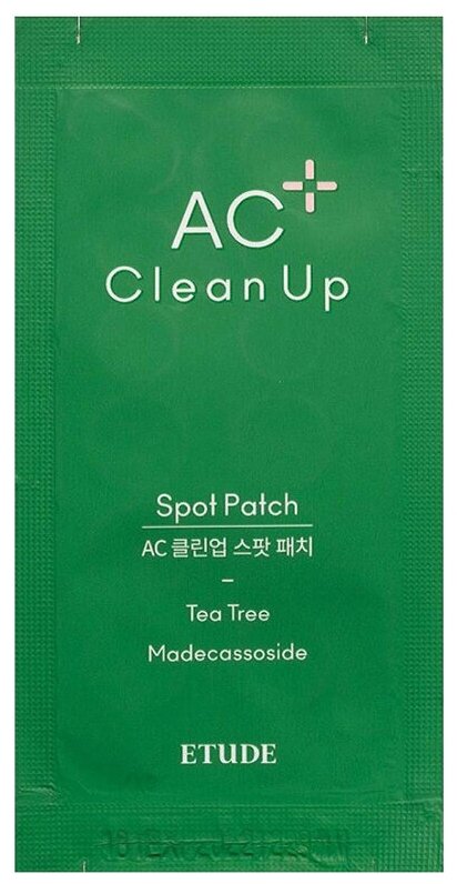 Etude House~Точечные патчи от прыщей с чайным деревом~AC Clean Up Spot Patch