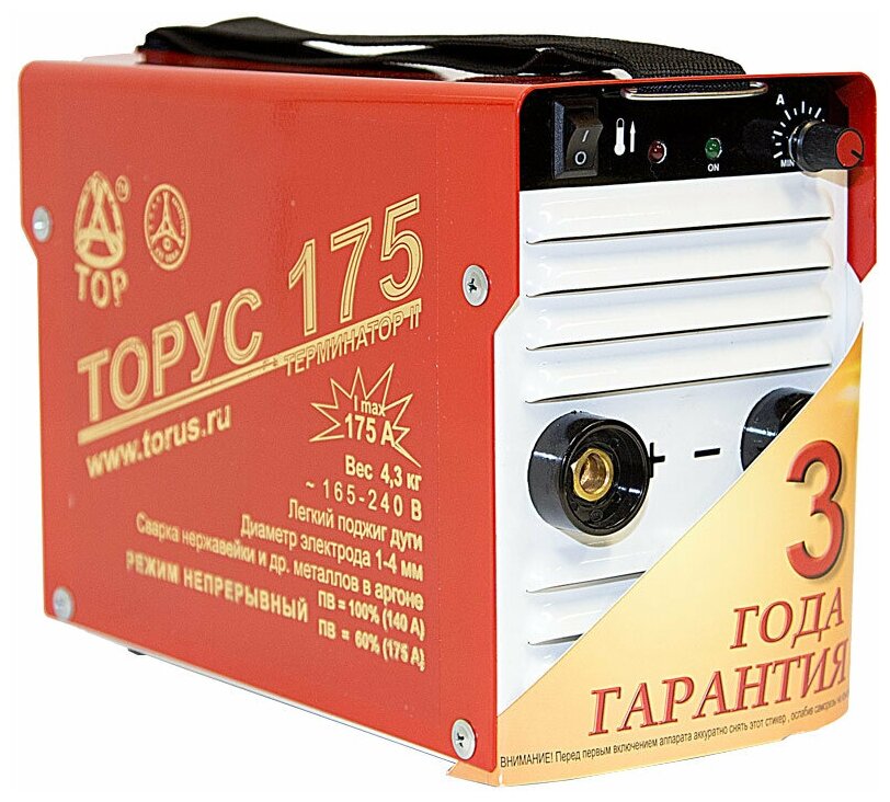 Сварочный аппарат инверторного типа Торус 175 Терминатор, TIG, MMA