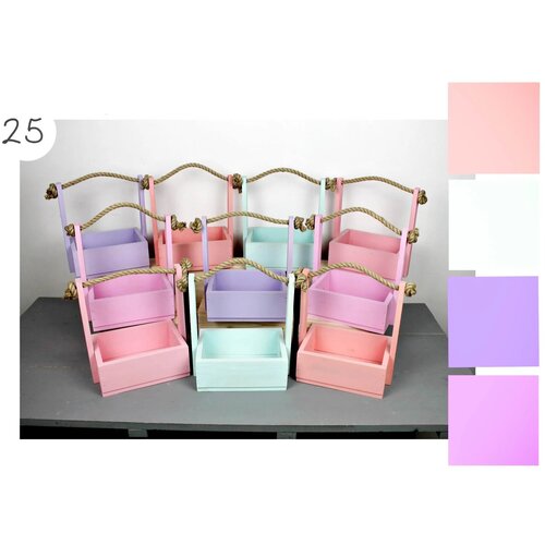 Набор из 10 деревянных ящиков №39 