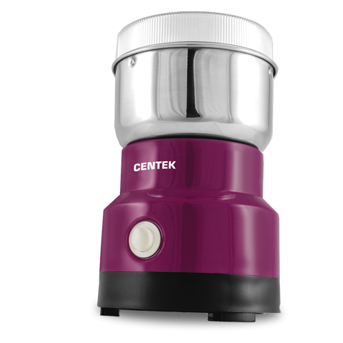 Кофемолка Centek CT-1361 Violet 250Вт 200мл стальной стакан прозрачная крышка