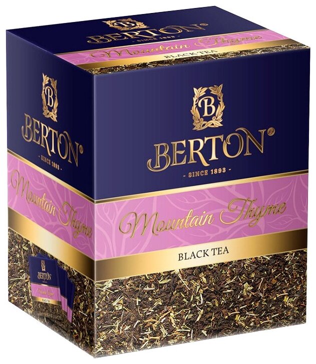Чай черный Berton Mountain Thyme в пирамидках