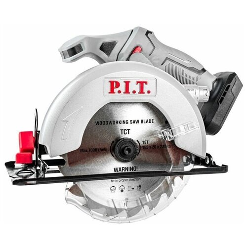 Пила циркулярная аккумуляторная PIT PKS20H-165A SOLO 20 В диск 165 мм пропил 52 мм 4300 обмин коробка 6024₽
