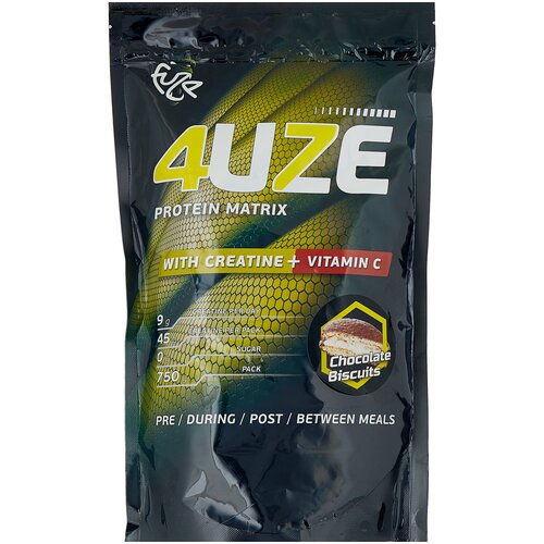 Протеин Fuze Matrix Creatine + Vitamin C, 750 гр., шоколадное печенье протеин fuze matrix glutamine vitamin c 750 гр вишневый пирог