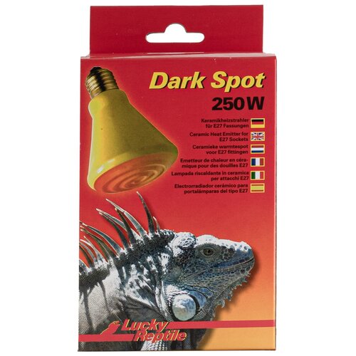 фото Лампа тепловая керамическая для рептилий lucky reptile "dark spot 250вт" (германия)