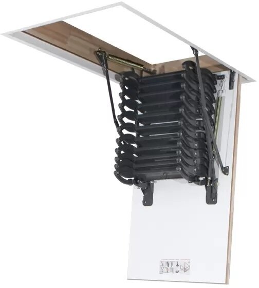 Термоизоляционная ножничная чердачная лестница FAKRO LST-B, 70х80х280 см,