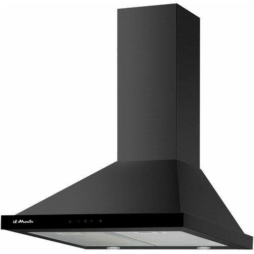 Вытяжка купольная кухонная 60 см 230 Вт 1000 м3ч воздуховод 150 мм Сенсорное управление il Monte KH-DOME-6009-T-BL 1185400₽