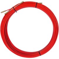Протяжка кабельная REXANT (мини УЗК в бухте), стеклопруток, d=3,5 мм 50 м, красная