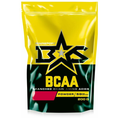 фото Аминокислоты binasport "bcaa" бцаа порошок 200 г с натуральным вкусом