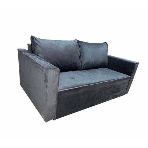 Диван мини Премьер 125х100 (ппу, велюр cabrio, серый)