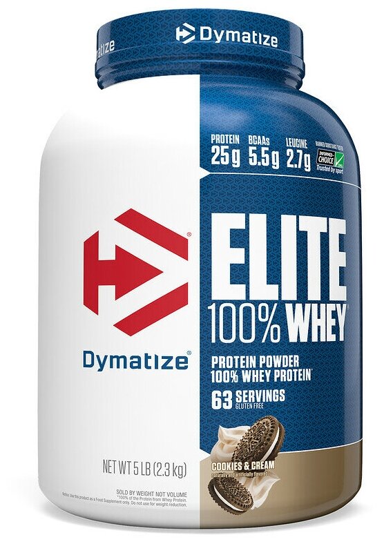 DYMATIZE Elite Whey 5lb (2,27 ) (Cookies & cream)