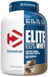 Протеин Dymatize Elite 100% Whey Protein (2270-2280 г) печенье и крем