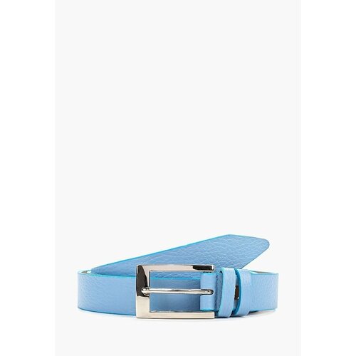 фото Ремень olio rosti, натуральная кожа, для женщин, длина 100 см., голубой