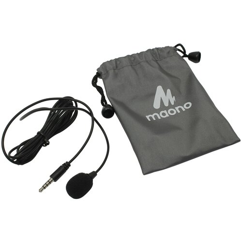 Петличный микрофон Maono AU-402L, 3.5 mm Jack, совместим с Android, iOS, Windows, Mac OS радиосистема maono au wm820 a1