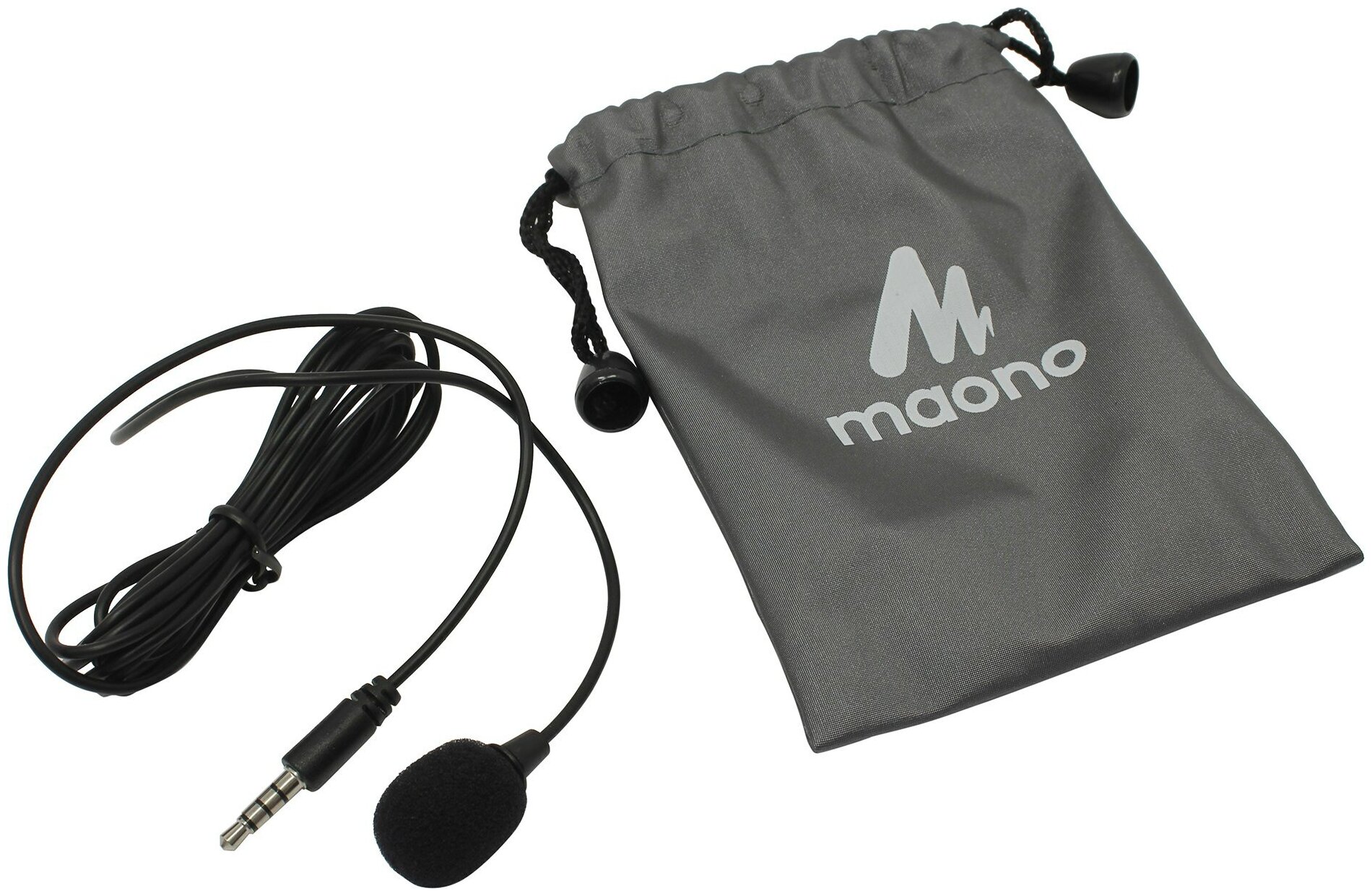 Петличный микрофон Maono AU-402L (3.5 mm Jack, совместим с Android, iOS, Windows, Mac OS)