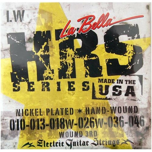 LA BELLA HRS-LW - Струны для электрогитары la bella hrs r nickel rounds regular 10 46 2 pak струны для электрогитары 2 пачки