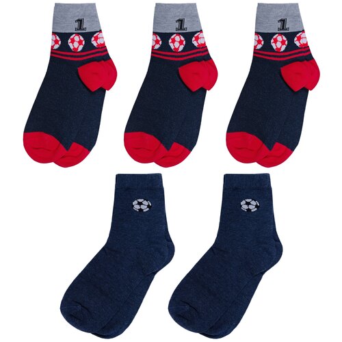 фото Комплект из 5 пар детских носков rusocks (орудьевский трикотаж) микс 3, размер 18-20